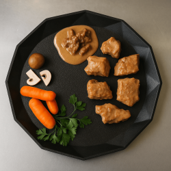 Sauté de veau aux girolles (maison) 500g | L'Aveyron dans votre assiette