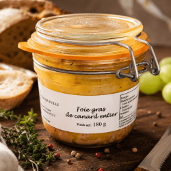 Foie gras de canard entier 180g