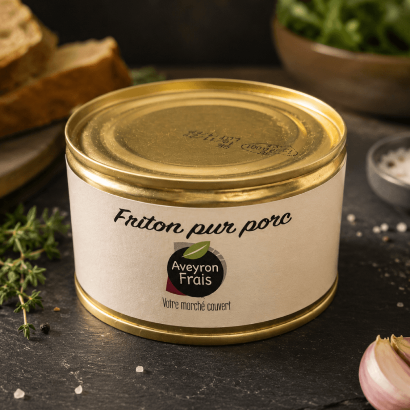 friton pur porc en conserve